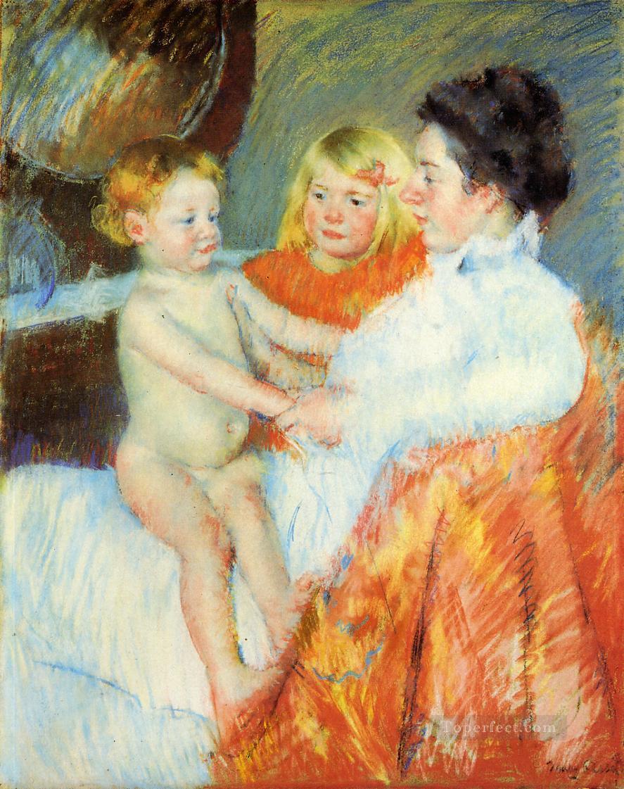 Madre Sara y el bebé madres hijos Mary Cassatt Pintura al óleo